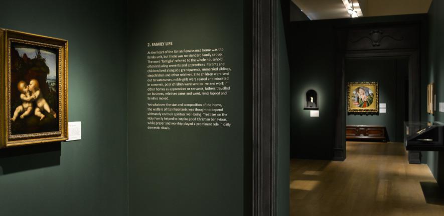 An image of the gallery installations